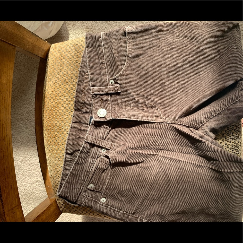 Skinny dark chocolate brown Corduroy pants